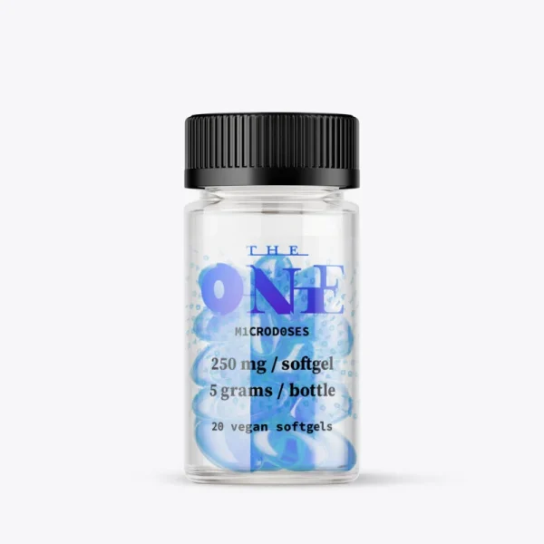 The One Blue Vegan Softgels mushroom gummies