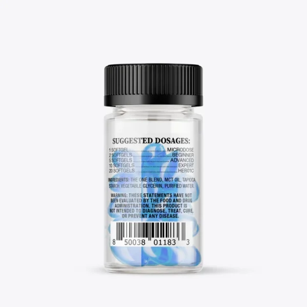 THE ONE: 20-Count 250mg Microdose Soft Gels – Blue